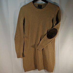 Polo Ralph Lauren Merino Wool Cashmere Sweater Pullover XS Tan Beige Elbow Patch